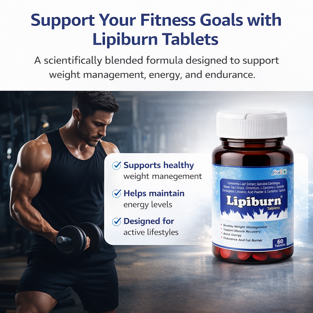 Lipiburn Advanced Weight Management Tablets - Natural Metabolism Booster & Fat Burner - 60 Tablets - Image 9