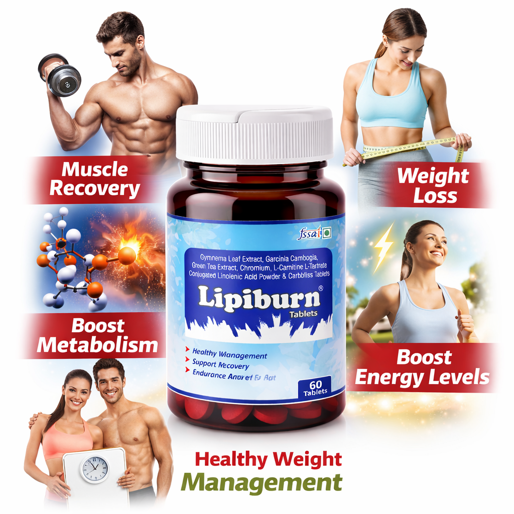 Lipiburn Advanced Weight Management Tablets - Natural Metabolism Booster & Fat Burner - 60 Tablets - Image 10