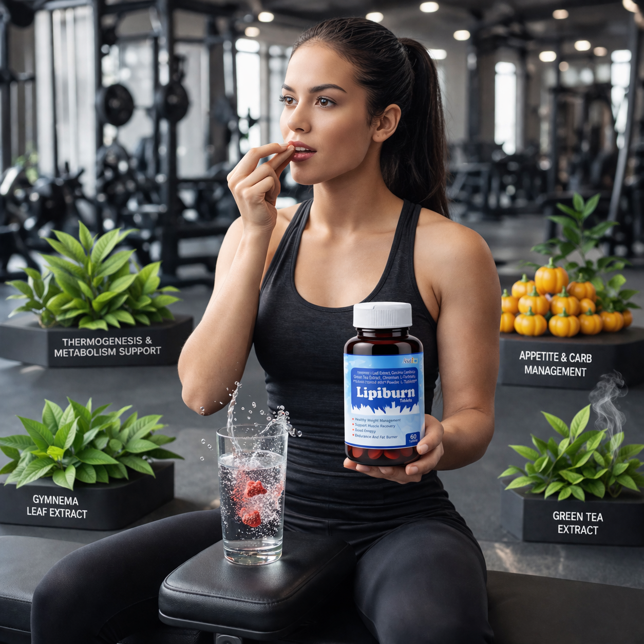 Lipiburn Advanced Weight Management Tablets - Natural Metabolism Booster & Fat Burner - 60 Tablets - Image 5